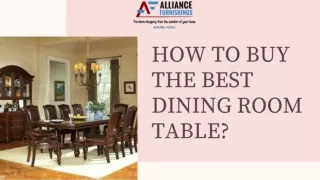 HOW TO BUY THE BEST DINING ROOM TABLE