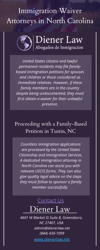 Immigration Waiver Attorneys in North Carolina