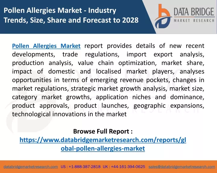 pollen allergies market industry trends size