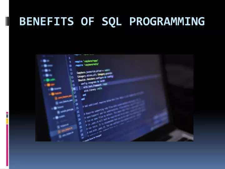 benefits of sql programming