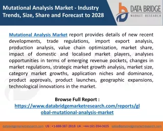 mutational analysis market industry trends size