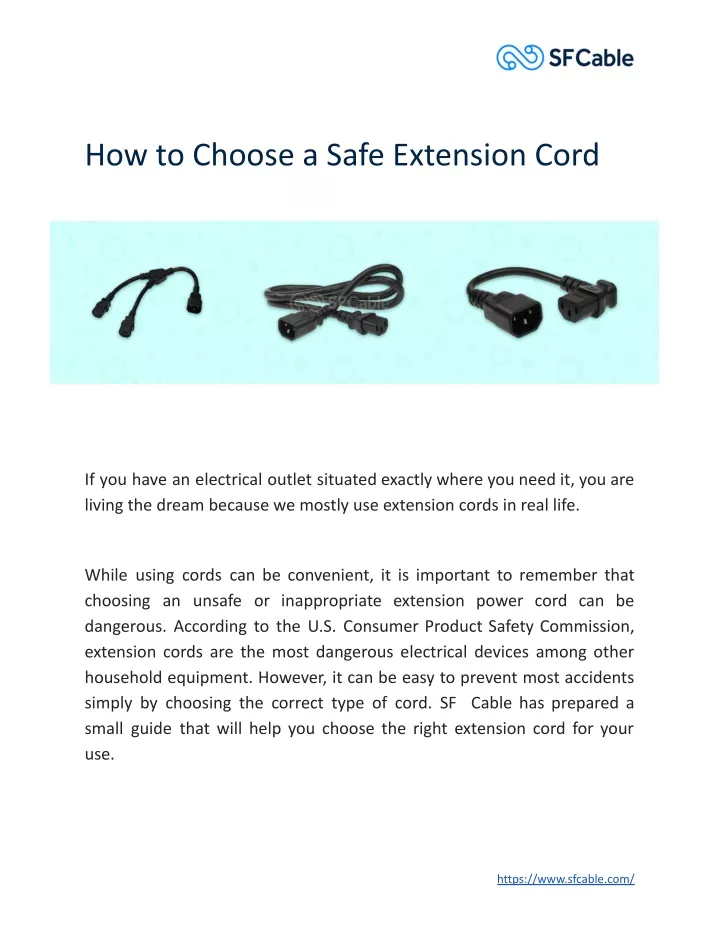 how to choose a safe extension cord