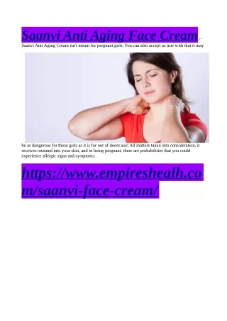 saanvi anti aging face cream saanvi anti aging