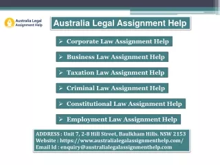 Business Law assignment help