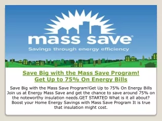 Home - Energy Mass Save