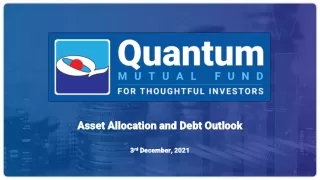 Debt outlook and Asset Allocation