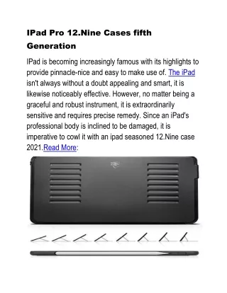 IPad Pro 12.Nine Cases fifth Generation