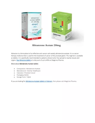 abiracine is a formulation of an effective anti