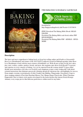 (READ-PDF!) The Baking Bible EBOOK EPUB KINDLE PDF
