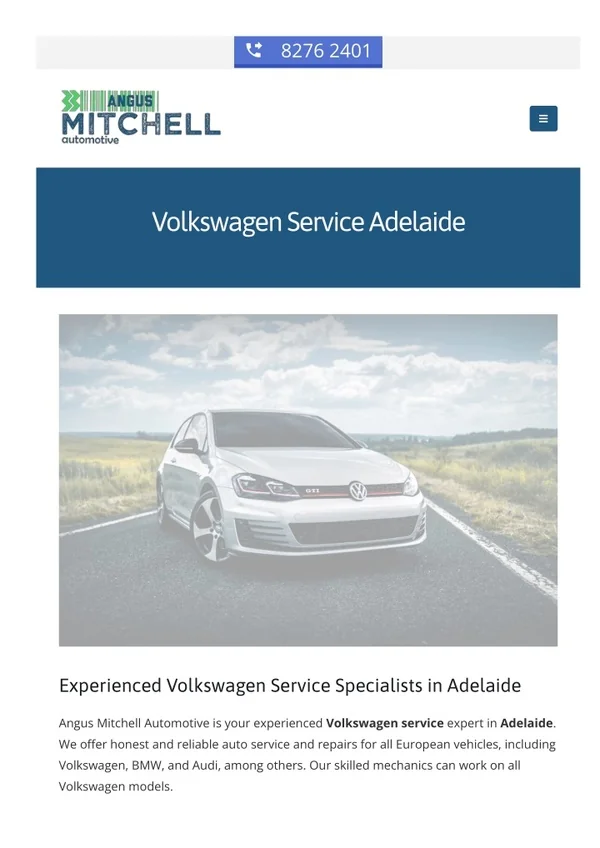 Volkswagen Service Adelaide