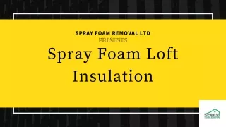 Spray Foam Loft Insulation | Spray Foam Removal Ltd