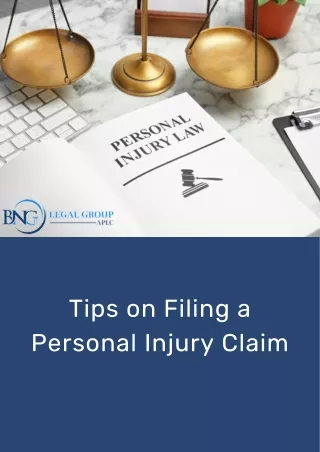 Tips on Filing a Personal Injury Claim