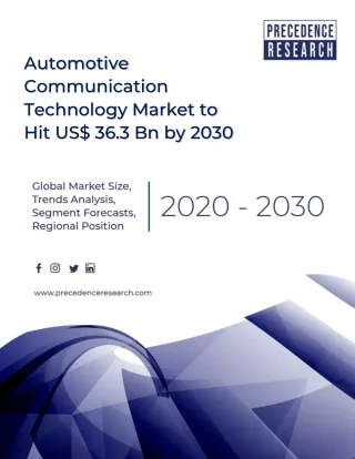 Automotive Communication Technology Market Size, Growth, Segmentation, Share, Forecast 2021-2030