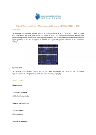 network management system market is expected