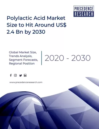 Polylactic Acid Market Size, Industry Trends, Share and Forecast 2021-2030