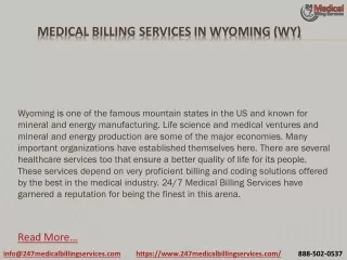 Medical Billing Services in Wyoming (WY) PDF