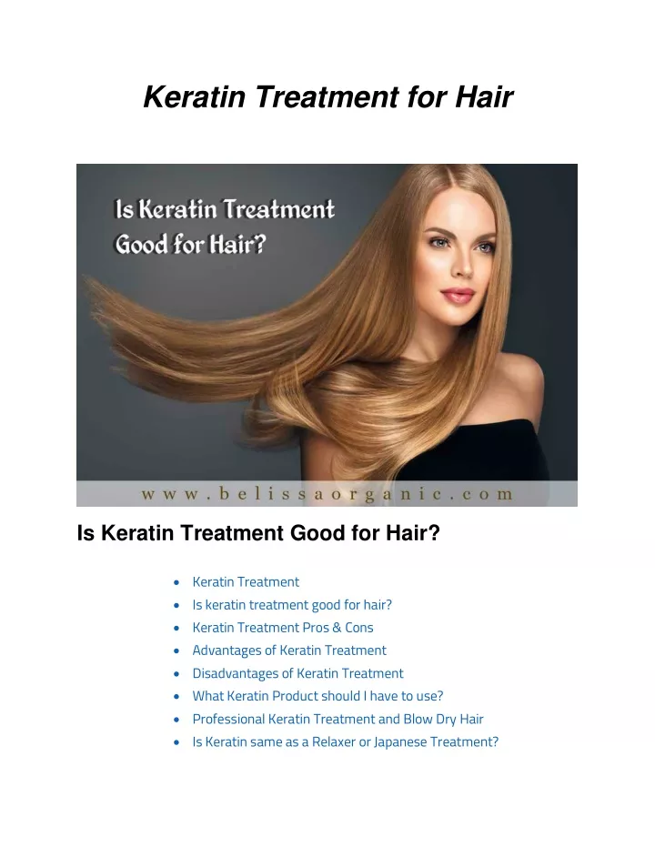 keratin treatment for hair
