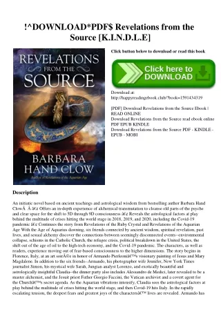 download pdf revelations from the source