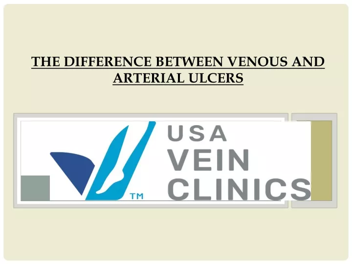 the difference between venous and arterial ulcers