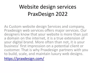 website design services praxdesign 2022