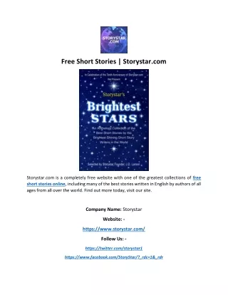Free Short Stories | Storystar.com