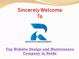 Hire Top Website Design and Maintenance Company in Noida