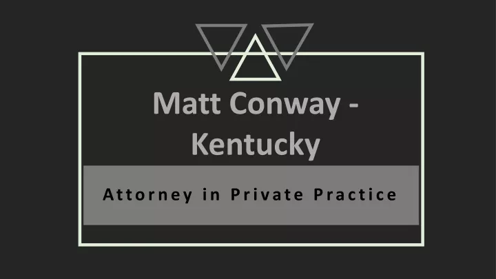 matt conway kentucky
