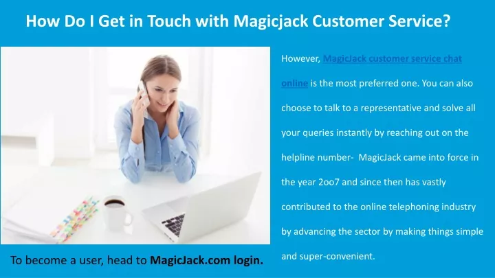 how do i get in touch with magicjack customer