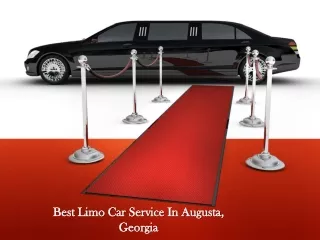 Best Limo Service In Augusta, Georgia
