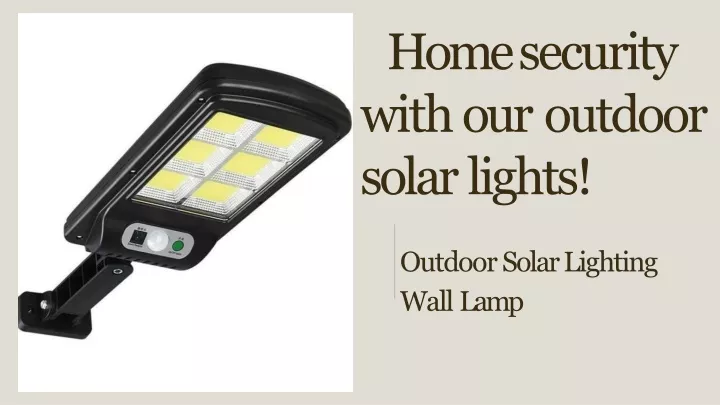 home security with our outdoor solar lights