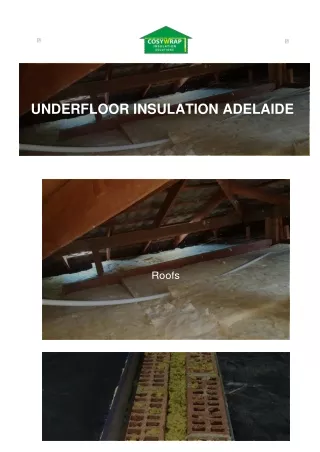 UNDERFLOOR INSULATION ADELAIDE