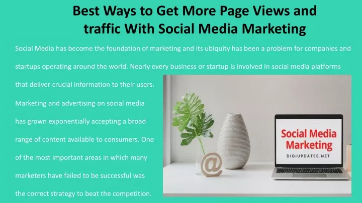 best ways to get more page views and traffic with