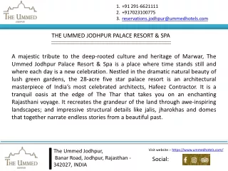 5 Star Hotels in Jodhpur Rajasthan