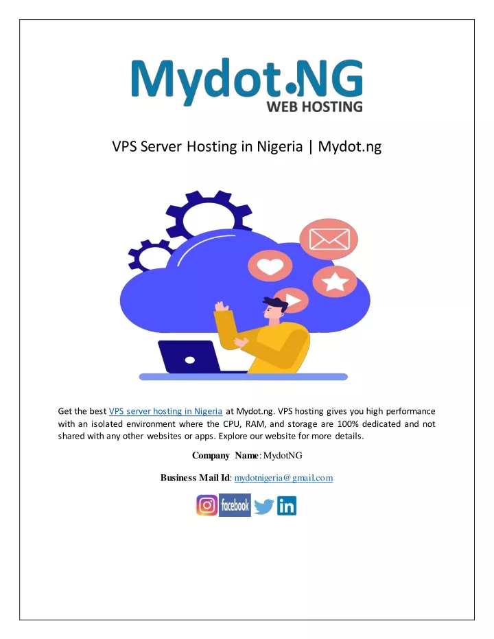 vps server hosting in nigeria mydot ng