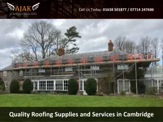 Quality Roofing Supplies and Services in Cambridge