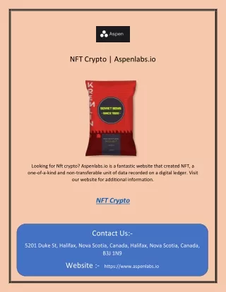NFT Crypto | Aspenlabs.io