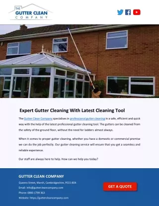 Expert Gutter Cleaning With Latest Cleaning Tool