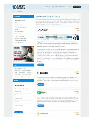 Best Productivity Software Reviews |10 Great Things