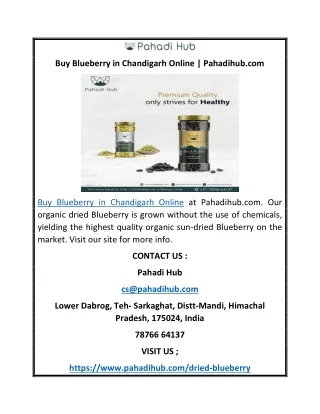 Buy Blueberry in Chandigarh Online | Pahadihub.com