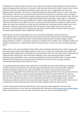 Situs Judi Togel Online HK Deposit Pulsa-5 kebenaran jika kamu cukup jadi jawara