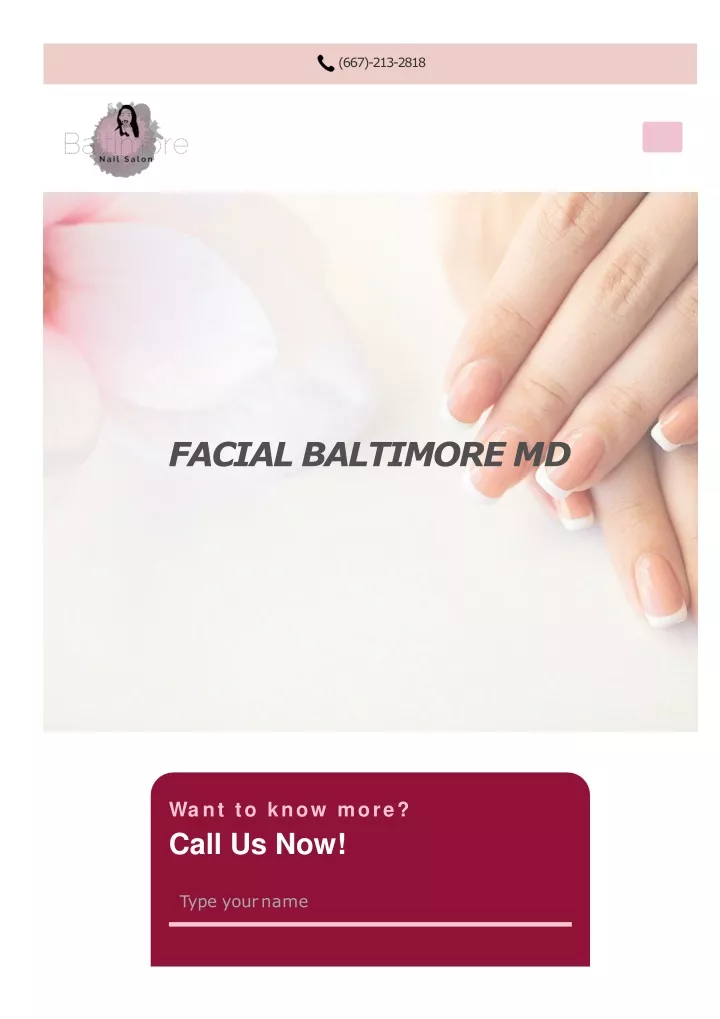 facial baltimore md