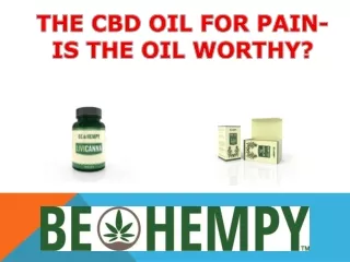 The cbd oil for pain- Is the oil worthy?
