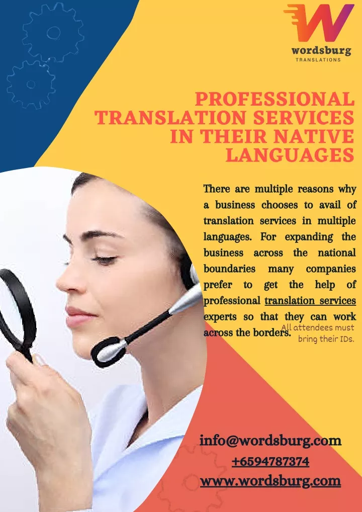 professional in their native languages