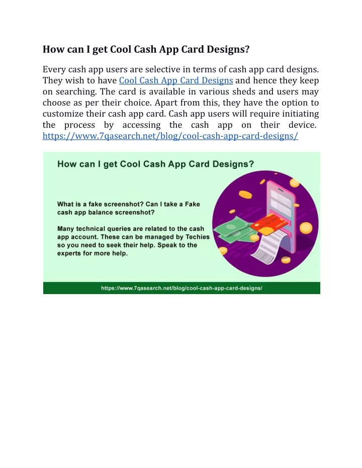 how can i get cool cash app card designs every