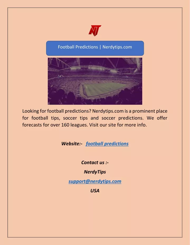 football predictions nerdytips com