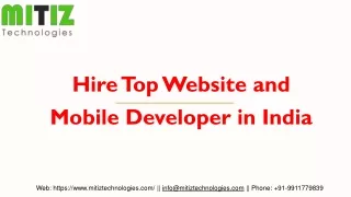 Hire Top Website and Mobile Developer in India