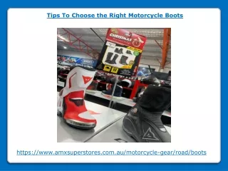 Tips To Choose the Right Motorcycle Boots