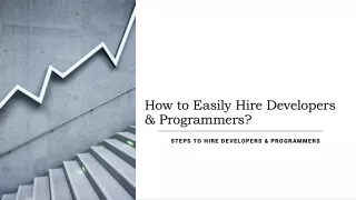 How to Easily Hire Developers & Programmers?