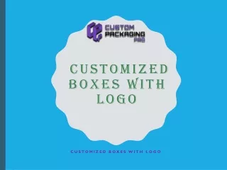 Customized Boxes with logo