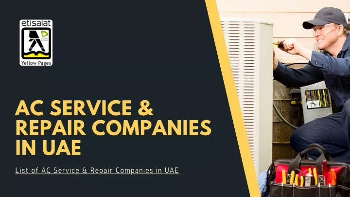 ac service repair companies in uae